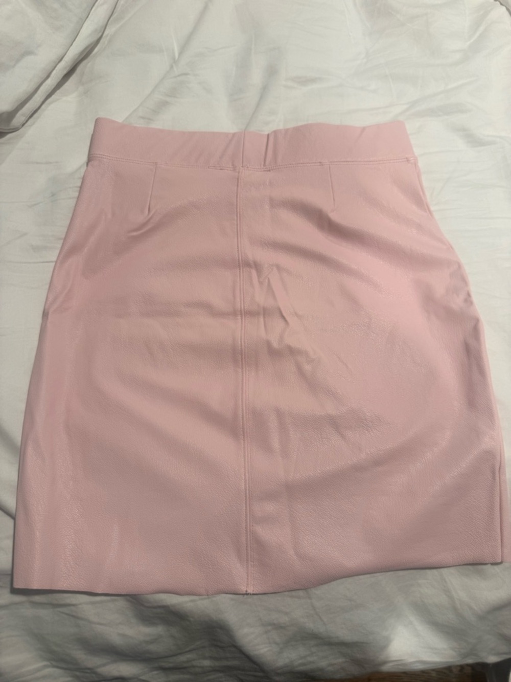 Naked Wardrobe Women's Pink Faux Leather Mini Skirt s